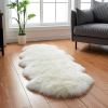 Natural white Real large double pelt New zealand Sheepskin area rug Runner 2x6 feet