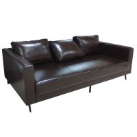 Modern Simple Design Classic Leather Sofa Set 3 Seat Office Waiting Room Office Sofa