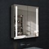 Wall Mounted Frameless Medicine Cabinet with LED Lighting
