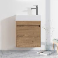 Bathroom Vanity with Sink 18 Inch, with Soft Close Door, 18x10
