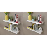 Wall Shelves 4 pcs White 23.6"