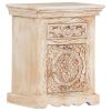 Bedside Cabinet 15.7"x11.8"x19.7" Solid Mango Wood