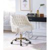 Levian Office Chair in Vintage Cream Velvet & Gold    YJ