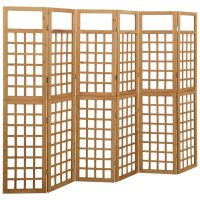 6-Panel Room Divider/Trellis Solid Fir Wood 95.5"x70.9"