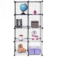 DIY 8 Cube Grid Wire Cube Shelves