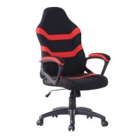 Gaming Office Chair with Fabric Adjustable Swivel,Red