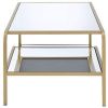 Astrid Coffee Table in Gold & Mirror