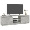 TV Cabinet Concrete Gray 47.2"x11.8"x13.9" Chipboard