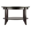 Genoa Coffee Table, Glass inset and shelf