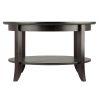 Genoa Coffee Table, Glass inset and shelf