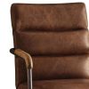 Harith Office Chair in Retro Brown Top Grain Leather YJ