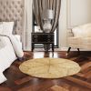 Round Natural Fiber Seagrass Woven Area Rug