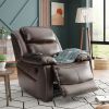 ORIS FUR. PU Leather Heated Massage Recliner Sofa Ergonomic Lounge with 8 Vibration Points RT