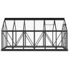 Glass Greenhouse Anthracite 61"x117.3"x75.2" Aluminum