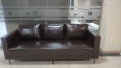 Modern Simple Design Classic Leather Sofa Set 3 Seat Office Waiting Room Office Sofa