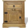 Bedside Cabinet Mexican Pine Corona Range 20.9"x15.4"x26.4"