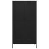 Wardrobe Black 35.4"x19.7"x70.9" Steel