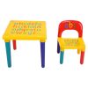 Alphabet ABC Children's Desk and Chair Set Child Kids Study Printing Table Set