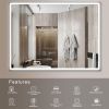 Beveled Frameless Lighted Bathroom / Vanity Mirror