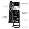 Mirror Jewelry Cabinet Ladies Girls Wooden Bedroom Furniture Mirror Jewelry Wardrobe Wholesale