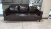 Modern Simple Design Classic Leather Sofa Set 3 Seat Office Waiting Room Office Sofa