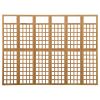 6-Panel Room Divider/Trellis Solid Fir Wood 95.5"x70.9"