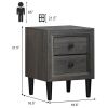 Concise Style Retro Elegant Multipurpose Bedside Nightstand