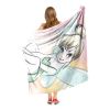 Tinkerbell, Sketchy Fairy Aggretsuko Comics Silk Touch Throw Blanket, 50" x 60"