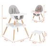 Children's High Dining Chair Detachable Two-In-One Table And Chair