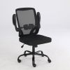 GIVENUSMYF Modern Simple Office Chair;  Computer Chair Home;  Ergonomic Bow Seat Staff Mesh Chair Conference Chair (Mesh Black)