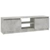 TV Cabinet Concrete Gray 47.2"x11.8"x13.9" Chipboard