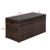 Simple And Practical Outdoor Deck Box Storage Box Brown Gradient