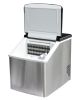 Countertop Ice Maker Machine, Portable Ice Makers Countertop, Make 180g ice in 15mins ,Make 24 pieces of ice at a time, silver