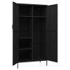 Wardrobe Black 35.4"x19.7"x70.9" Steel