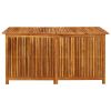 Patio Storage Box 59"x31.4"x29.5" Solid Acacia Wood