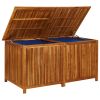 Patio Storage Box 59"x31.4"x29.5" Solid Acacia Wood