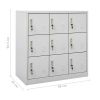 Locker Cabinet Light Gray 35.4"x17.7"x36.4" Steel