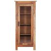 Highboard 19.6"x11.8"x43.3" Solid Sheesham Wood