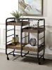 ACME Vorrik Serving Cart, Black & Walnut YF