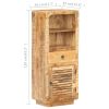 Highboard 17.7"x12.6"x43.3" Rough Mango Wood