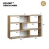 6-Open Bookshelf Display Stand for Corner