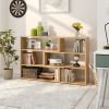 6-Open Bookshelf Display Stand for Corner