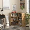 6-Open Bookshelf Display Stand for Corner