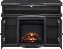 Electric Fireplace TV Stand Storage Cabinet Black