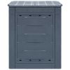 Garden Composters 3 pcs Gray 23.6"x23.6"x28.7" 206.1 gal