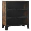 Storage Cabinet Rustic Brown 28.3"x14.2"x32.3" Metal and MDF