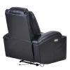 Oris Fur. Power Motion Recliner with USB Charge Port and Two Cup Holders -PU Leather Lounge chair for Living Room