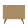 Manhattan Comfort Amber Accent Cabinet with Faux Leather Handles in Nature