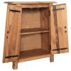 Bathroom Side Cabinet Solid Recycled Pinewood 23.2"x12.6"x31.5"