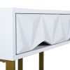 Office Desk / Make Up Vanity Table;  39.4'' White Vanity Desk with Drawers;  Bathroom Vanity Organizer;  Desk for Bedroom;  Living Room